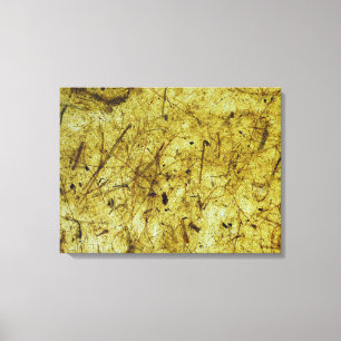 Gelbe Banane Papier umwickelter Leinwanddruck