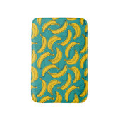 Gelbe Banane: Vintage schwarze Kontur Badematte (Vorderseite Vertikal)