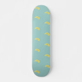 Gelbe Banane zeichne blaues Muster Skateboard (Vorne)