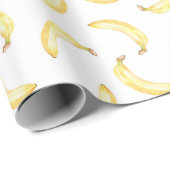 Gelbe Bananen Frucht Geschenkpapier (Rolleneckpunkt)