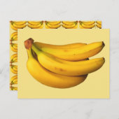 Gelbe Bananen in einem Haufen Postkarte (Vorne/Hinten)