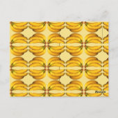 Gelbe Bananen in einem Haufen Postkarte (Rückseite)