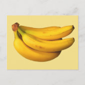 Gelbe Bananen in einem Haufen Postkarte (Vorderseite)