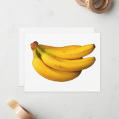 Gelbe Bananen in einem Haufen, rechteckig Mitteilungskarte (Vorderseite/Rückseite Beispiel)