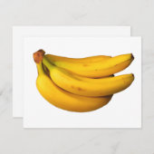 Gelbe Bananen in einem Haufen, rechteckig Mitteilungskarte (Vorne/Hinten)