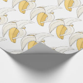 Gelbe Bananen Obst Geschenkpapier (Ecke)