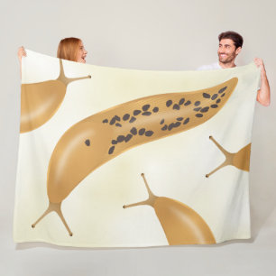 Gelbe Bananen-Schnecke Fleecedecke