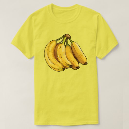 Gelbe Bananen T-Shirt (Design vorne)