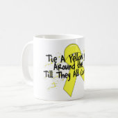 Gelbe Band-Kaffeetasse Kaffeetasse (Vorderseite Links)
