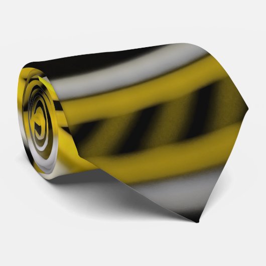 Gelbe Band-Rollen-Untersetzer-Fahrt auf Krawatte (Gerollt)