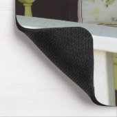 Gelbe Bank und Kissen - Martha's Vineyard Mousepad (Ecke)