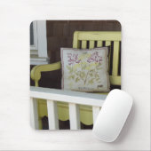 Gelbe Bank und Kissen - Martha's Vineyard Mousepad (Mit Mouse)