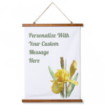 Gelbe Bart Iris Blumenkunst Personalisiert