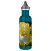 Gelbe Bartete Iris Iris Blume, blühend 710 ml W Edelstahlflasche (Rechts)