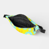 Gelbe Bauchtasche mit Gänseblümchen-Muster (Offen)