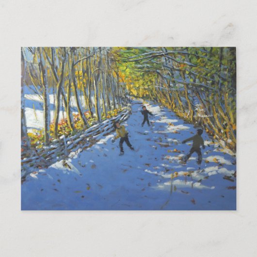 Gelbe Bäume Allestree Park 2012 Postkarte (Vorderseite)