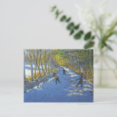 Gelbe Bäume Allestree Park 2012 Postkarte (Stehend Vorderseite)