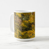 Gelbe Bäume des Herbstes Kaffeetasse (Vorderseite Links)