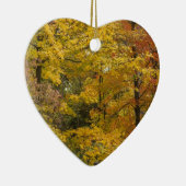Gelbe Bäume des Herbstes Keramikornament (Rechts)