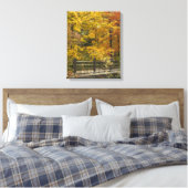 Gelbe Bäume des Herbstes Leinwanddruck (Insitu (Schlafzimmer))