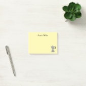 Gelbe benutzerdefinierte Post-it-Notizen mit retro Post-it Klebezettel (Büro)