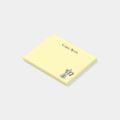 Gelbe benutzerdefinierte Post-it-Notizen mit retro Post-it Klebezettel (angewinkelt)