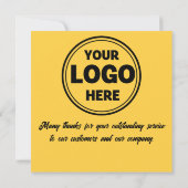 Gelbe beste Mitarbeiter der monatlichen Prämienkar Einladung (Rückseite)