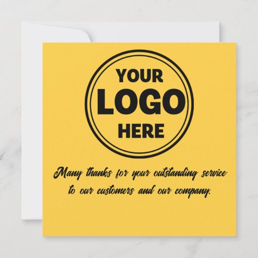 Gelbe beste Mitarbeiter der monatlichen Prämienkar Einladung (Rückseite)