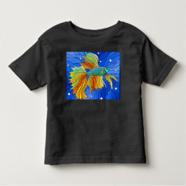Gelbe Bettfische Kleinkind T-shirt