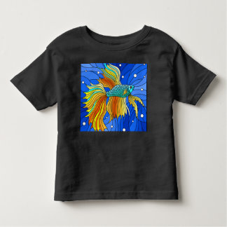 Gelbe Bettfische Kleinkind T-shirt