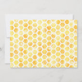 Gelbe Biene Foto Einladung (Rückseite)