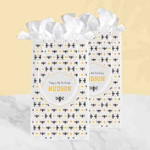 Gelbe Biene Moderne Kinder Sommer 4. Geburtstag Pa Kleine Geschenktüte