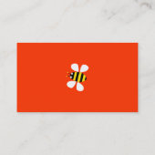 Gelbe Biene Visitenkarte (Rückseite)