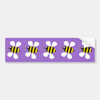 Gelbe Bienen Autoaufkleber