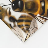 Gelbe Bienen Fleecedecke (Ecke)