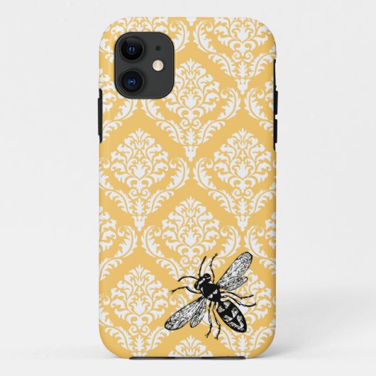 Gelbe Bienen-Hornisse iPhone Abdeckung des Case-Mate iPhone Hülle (Rückseite)