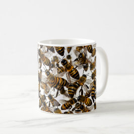 Gelbe Bienen Kaffeetasse