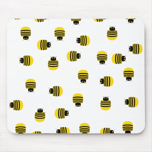 Gelbe Bienen Mousepad (Vorne)