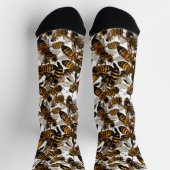 Gelbe Bienen Socken (Oben)