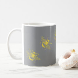 Gelbe Bienen-Tasse Kaffeetasse