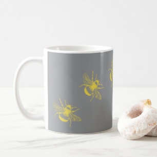 Gelbe Bienen-Tasse Kaffeetasse