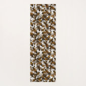 Gelbe Bienen Yogamatte (Rückseite)
