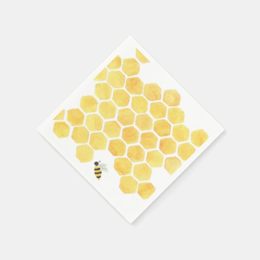 Gelbe Bienenbinden! Serviette (Ecke)