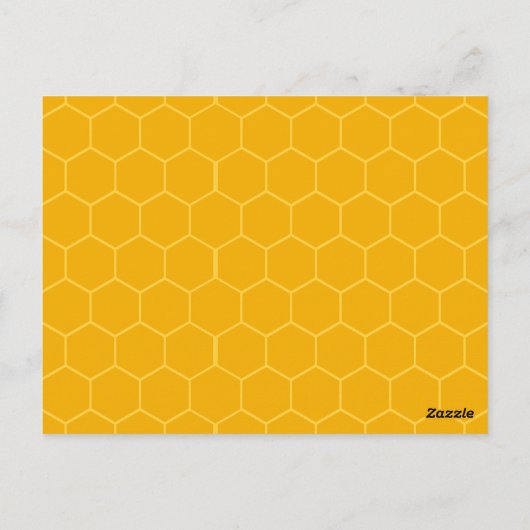 Gelbe Bienenthemen Geschlecht offenbaren Party-Spi Postkarte (Rückseite)