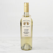 Gelbe Biere 21. Geburtstag Gastgeschenk Flaschenanhänger (Auf Flasche)