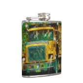 Gelbe Big Rig LKWs LKW & Highway LKW Flachmann (Rechts)