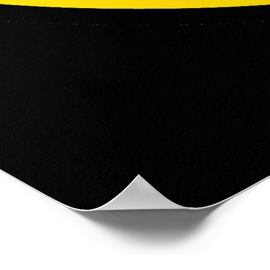 Gelbe Biogefährdung Symbol Poster (Ecke)