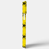 Gelbe Biogefährdung Telefongehäuse mit benutzerdef Case-Mate iPhone Hülle (Rückseite / Rechts)