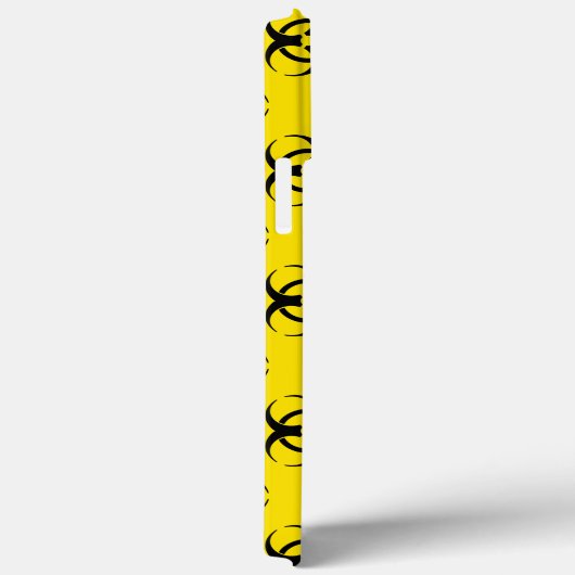 Gelbe Biogefährdung Telefongehäuse mit benutzerdef Case-Mate iPhone Hülle (Rückseite / Rechts)