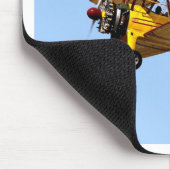 Gelbe Biplane Mousepad (Ecke)